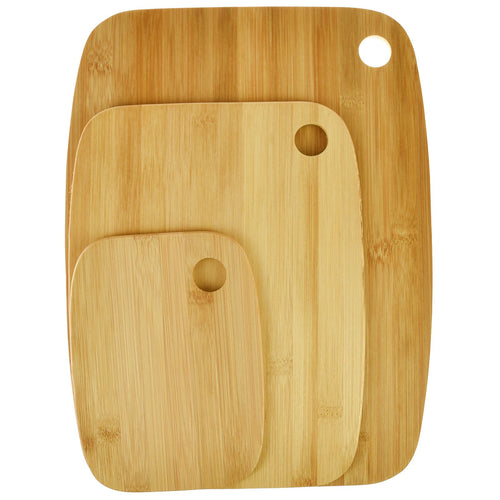 Eco-Friendly Bamboo 3-Piece Cutting Board Set – Durable & Stylish Kitchen Essential