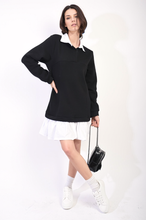 Load image into Gallery viewer, ikrush-kayla-collared-long-sleeve-mini-dress-1707897600537086.png
