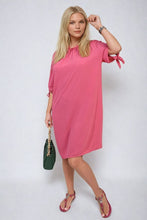 Load image into Gallery viewer, ikrush-gabriela-off-shoulder-knot-cuff-mini-dress-17142165772404-245.jpg