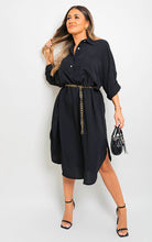 Load image into Gallery viewer, ikrush-rosie-button-down-pull-up-sleeve-midi-dress-with-front-pocket-1688186640-DSC9972.jpg