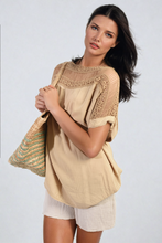 Load image into Gallery viewer, ikrush-sylvia-lace-insert-round-neck-hollow-top-1721209764539620-3.png