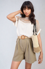 Load image into Gallery viewer, ikrush-sylvia-lace-insert-round-neck-hollow-top-1718981213-DSC9574.png