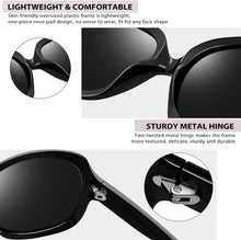 Load image into Gallery viewer, Oversized Sunglasses for Women Fashion Large Frame Designer Sun Glasses Polarised UV Protection Big Sunnies Ladies