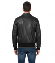 Load image into Gallery viewer, The Deal Mens Vintage Brown Leather Bomber Jacket