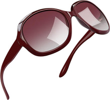 Load image into Gallery viewer, Oversized Sunglasses for Women Fashion Large Frame Designer Sun Glasses Polarised UV Protection Big Sunnies Ladies