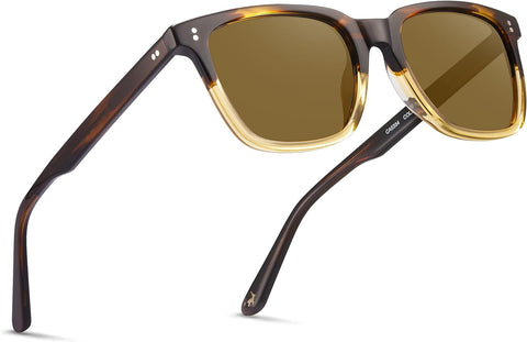 Retro Polarised Sunglasses for Women UV400 Protection Driving Outdoor Acetate Frame