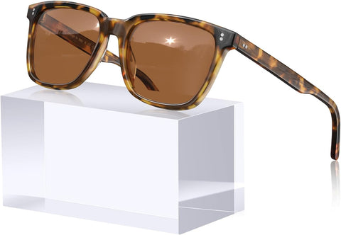Retro Polarised Sunglasses for Women UV400 Protection Driving Outdoor Acetate Frame