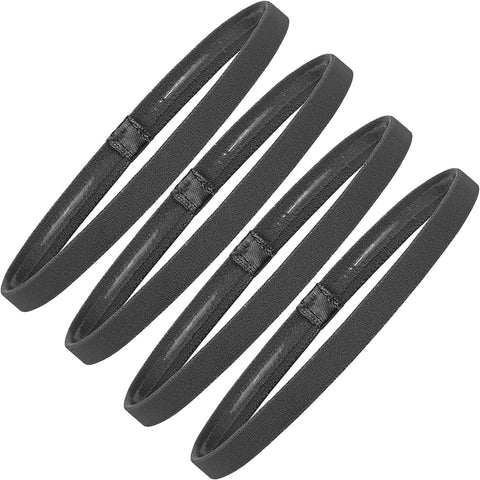 Elastic Sports Headbands 4 Packs Athletic Exercise Sport Football Non-Slip Silicone Grip Thin Headpiece Mini Sweatband Headwear Yoga Outdoor