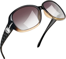 Load image into Gallery viewer, Polarised Sunglasses Womens Trendy Oversized Driving Ladies Sunglasses with UV Protection Big Rectangle Sun Glasses for Women