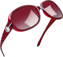 Load image into Gallery viewer, Polarised Sunglasses Womens Trendy Oversized Driving Ladies Sunglasses with UV Protection Big Rectangle Sun Glasses for Women