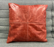 Load image into Gallery viewer, 2X Vintage Brown Leather Sofa Cushion Covers Home Decor