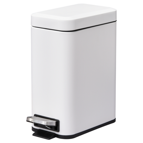 5L Stylish Steel Pedal Bin - Compact, Chic & Easy-Clean for Every Space!