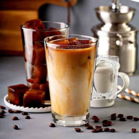 Vinsani 6-Piece Latte Glass Set: Elevate Your Coffee Experience!