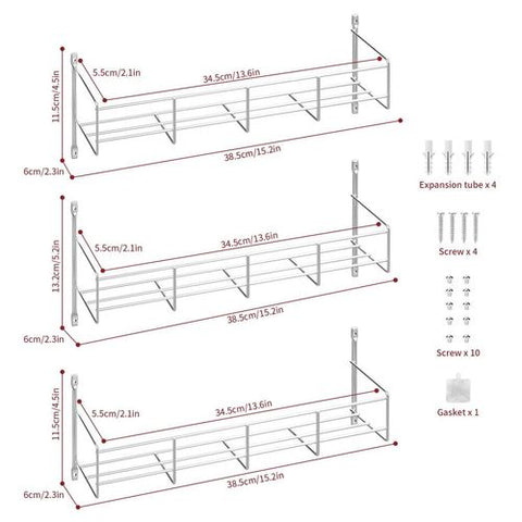 VINSANI 5-Tier Spice Rack - Organize Your Herbs & Spices with Style!