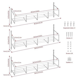 VINSANI 6-Tier Herb & Spice Rack - Organize with Style and Convenience!