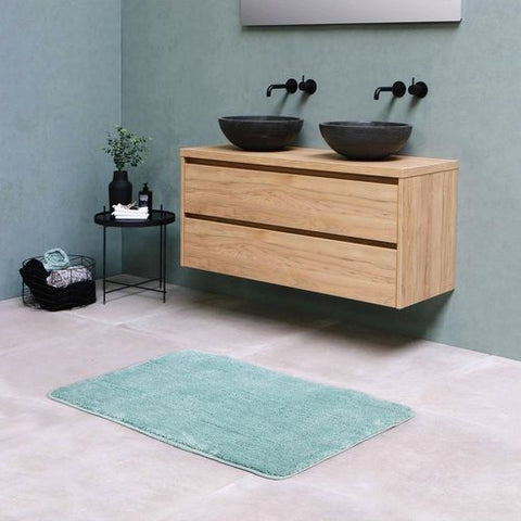 Vinsani Ultra-Soft Microfiber Bath Mat - Luxurious Comfort in Light Blue