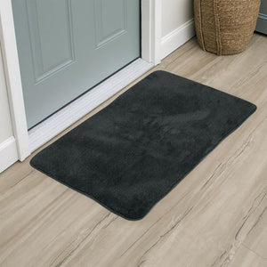 VINSANI Ultra Soft Microfiber Bath Mat - Cozy Comfort in Dark Grey, 50x80cm