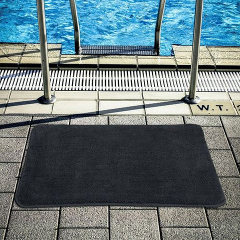 VINSANI Ultra Soft Microfiber Bath Mat - Cozy Comfort in Dark Grey, 50x80cm