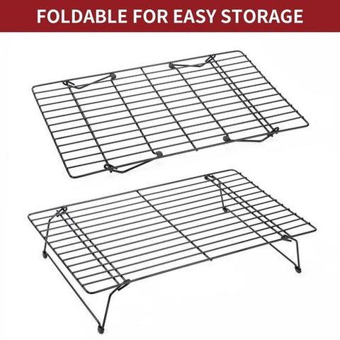 VINSANI Premium Collapsible Cooling Rack - Space-Saving & Non-Stick Design!
