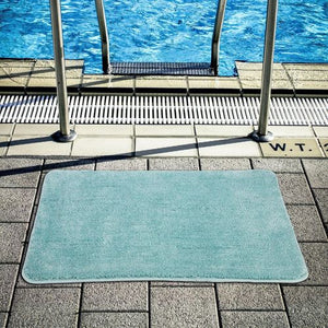Vinsani Ultra-Soft Microfiber Bath Mat - Luxurious Comfort in Light Blue