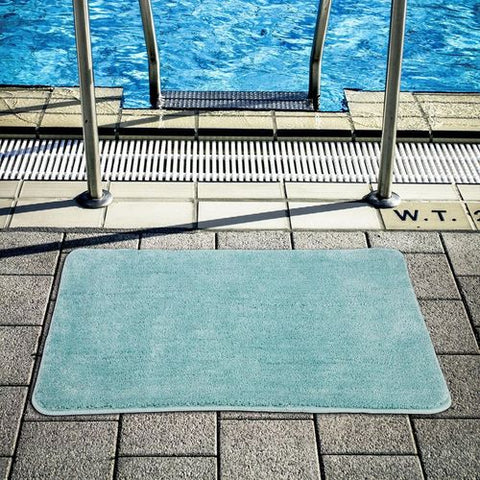 Vinsani Ultra-Soft Microfiber Bath Mat - Luxurious Comfort in Light Blue