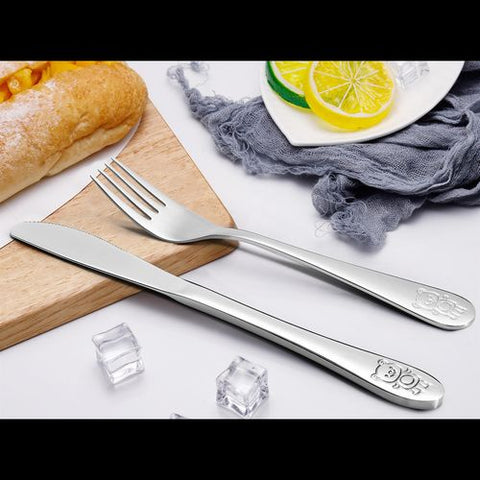 Vinsani Jungle 4-Piece Kids Cutlery Set – Fun, Safe, and Elegant Mealtime Essentials!