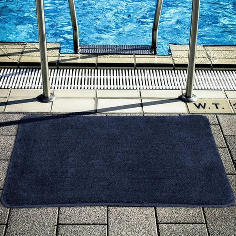Ultra-Soft Navy Bath Mat - Premium Microfiber Comfort 60x90 cm