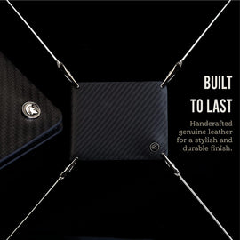 Men's RFID Blocking Leather Wallet with 6 Card Slots and ID Window Slot