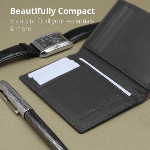 The Ultimate Handmade RFID Blocking Leather Card Holder Wallet for Men, Slim and Stylish