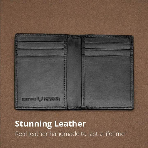 The Ultimate Handmade RFID Blocking Leather Card Holder Wallet for Men, Slim and Stylish
