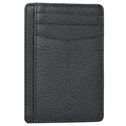 Mens Stylish Slim RFID Leather Wallet Credit Card Holder with ID Window & Fron Pocket