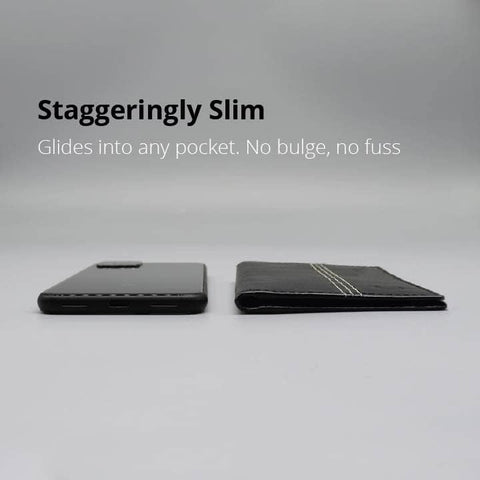 The Ultimate Handmade RFID Blocking Leather Card Holder Wallet for Men, Slim and Stylish