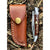 Handmade Rosewood Brass and Steel Damascus Pocket Folding Knife