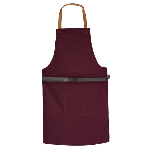 BBQ, Blacksmith, Grill, Woodwork, Chef, Butcher Canvas Apron with Leather Straps -