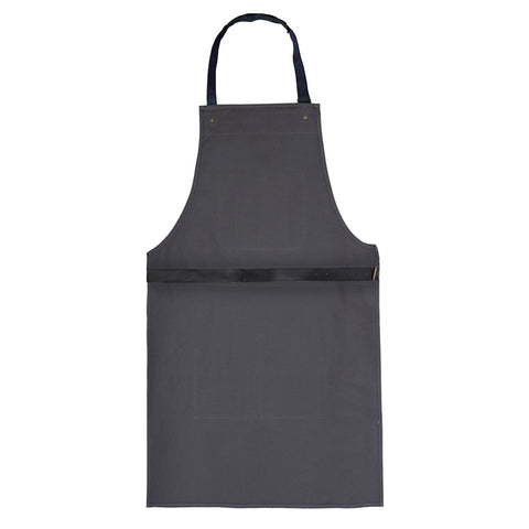 BBQ, Blacksmith, Grill, Woodwork, Chef, Butcher Canvas Apron with Leather Straps -