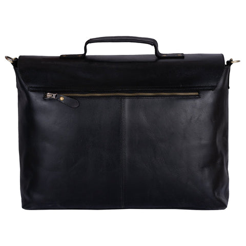 Brown Leather briefcase Laptop Messenger Bags for Men & Women - Office File Folder Bag -