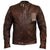 Designer Vintage Brown Weybridge Leather Jacket Mens -