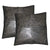 2 X Distressed Leather Sofa Cushion Covers Home Decor
