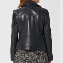 Load image into Gallery viewer, Ladies Dakota Soft Leather Jacket in Black -