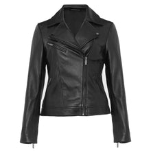 Load image into Gallery viewer, Ladies Dakota Soft Leather Jacket in Black -