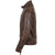 Mens Ashwood Biker Style Vintage Brown Leather Jacket -