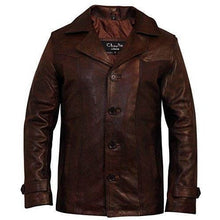Load image into Gallery viewer, Men&#39;s Heist Antique Vintage Brown Leather Jacket -