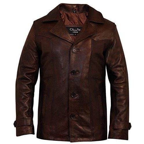 Mens weathered leather jackets sale