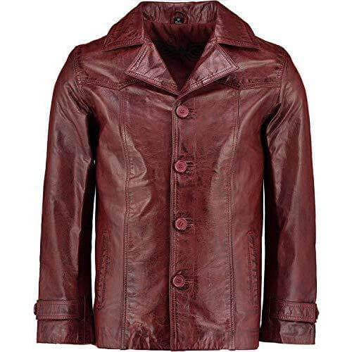 Vintage red hotsell leather jacket