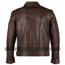 Load image into Gallery viewer, Men&#39;s Lynch Vintage Brown Leather Jacket -