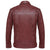 Men's Lynch Vintage Red Wine Leather Jacket -