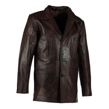 Load image into Gallery viewer, Men&#39;s Max Payne Vintage Brown Leather Jacket Coat -