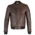 Mens Sand Style Black Bomber Leather Jacket