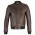 Mens Sand Style Vintage Brown Bomber Leather Jacket -