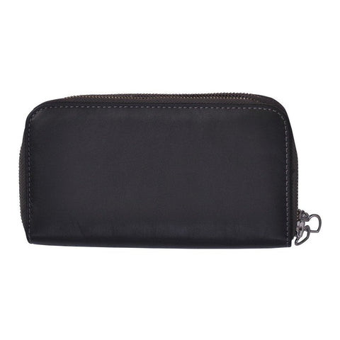 Men's Smart Grey Leather Wallet Purse -